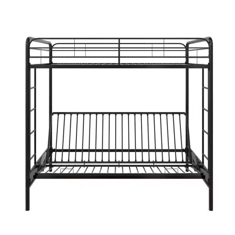 Twin Over Futon Metal Bunk Bed