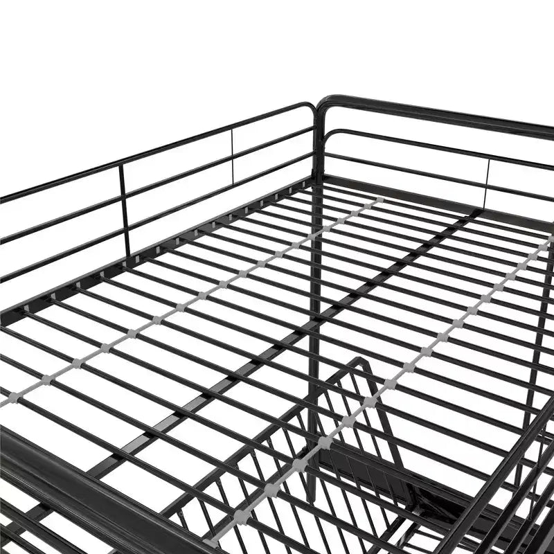 Twin Over Futon Metal Bunk Bed