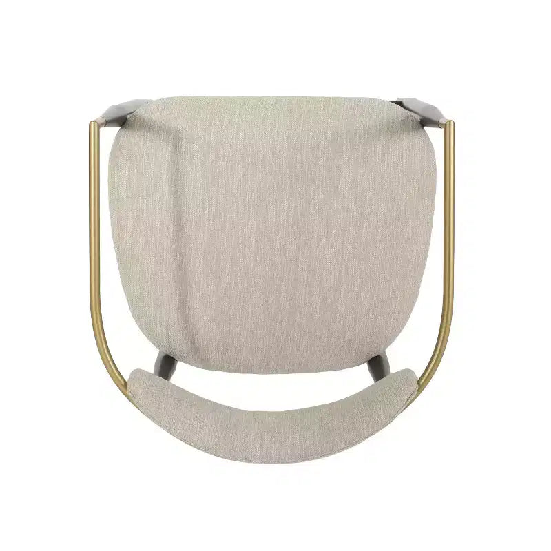 Modern Fabric Upholstered Iron 25-Inch Counter Stool