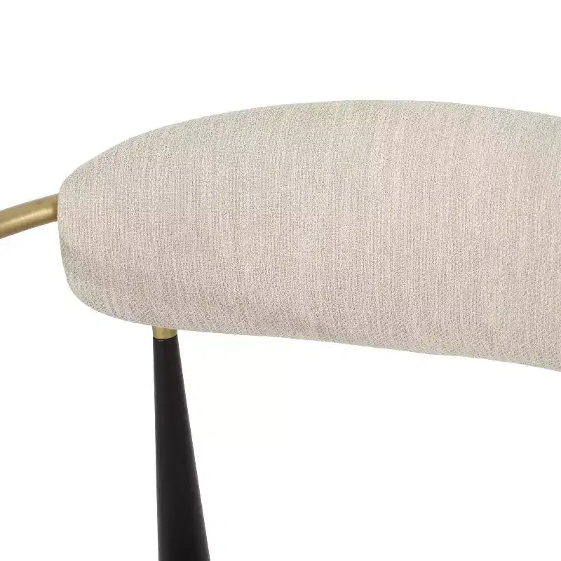 Modern Fabric Upholstered Iron 25-Inch Counter Stool