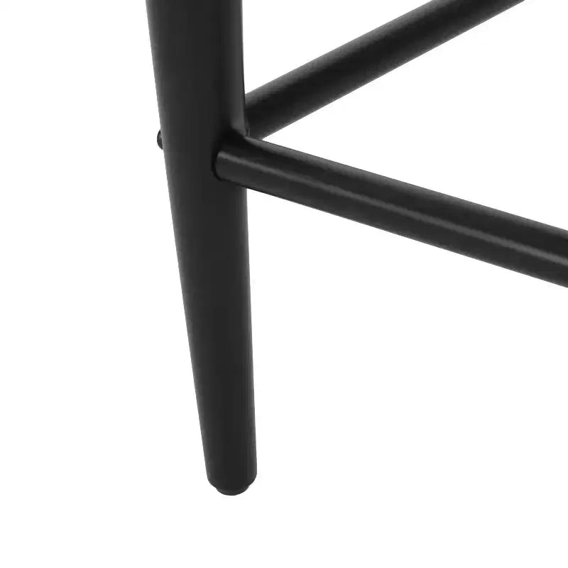 Modern Fabric Upholstered Iron 25-Inch Counter Stool