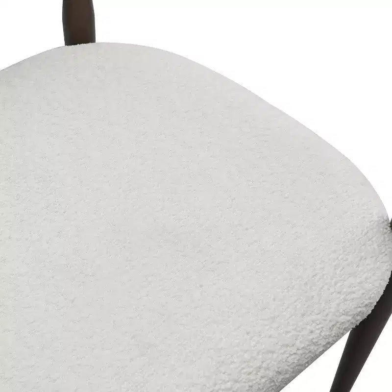Modern Fabric Upholstered Iron 25-Inch Counter Stool