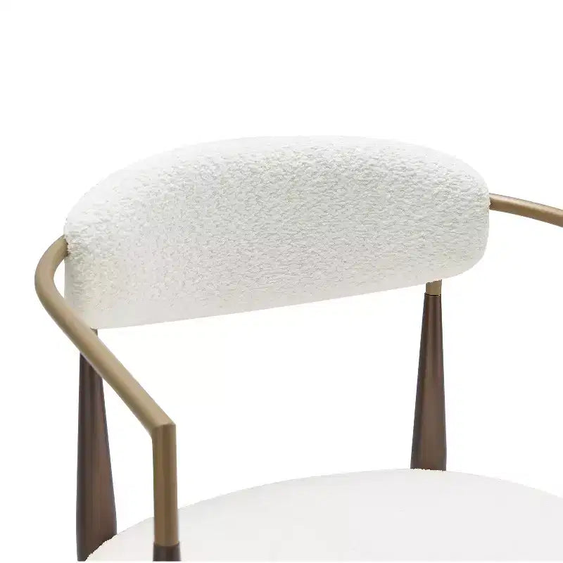 Modern Fabric Upholstered Iron 25-Inch Counter Stool