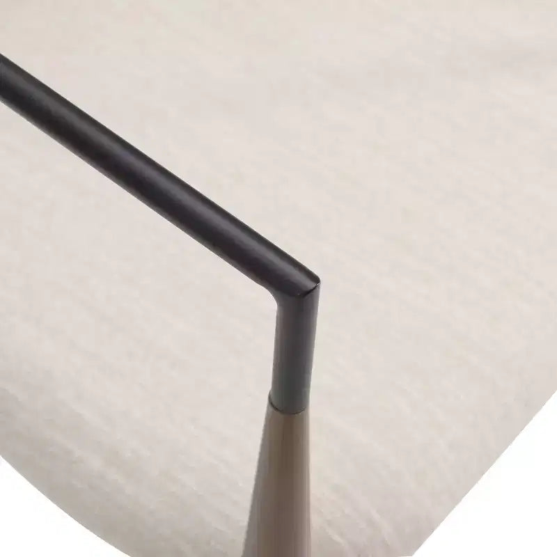 Modern Fabric Upholstered Iron 25-Inch Counter Stool