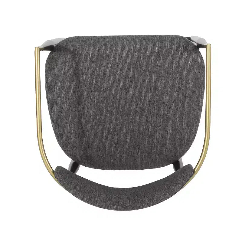 Modern Fabric Upholstered Iron 25-Inch Counter Stool