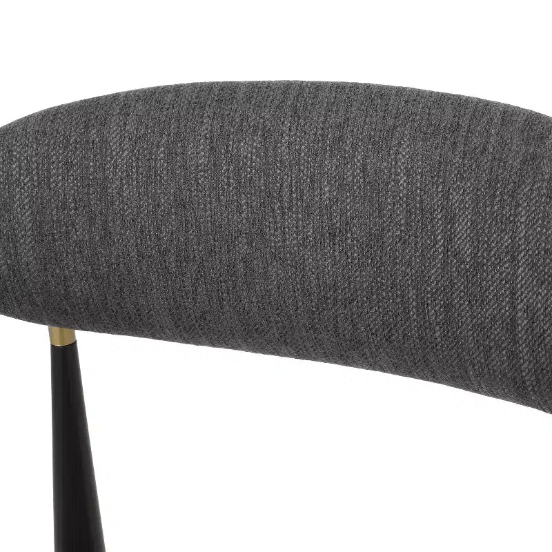 Modern Fabric Upholstered Iron 25-Inch Counter Stool