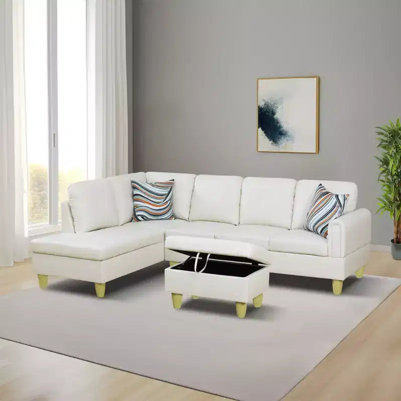 Luxurious Chenille Velvet Sofa with Dual Spring Comfort