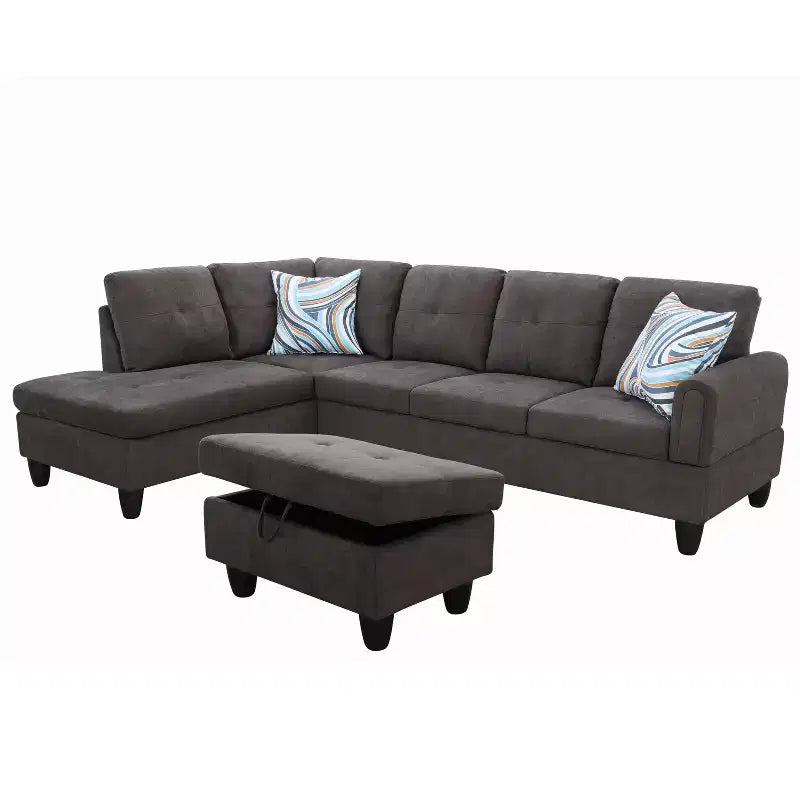 Luxurious Chenille Velvet Sofa with Dual Spring Comfort