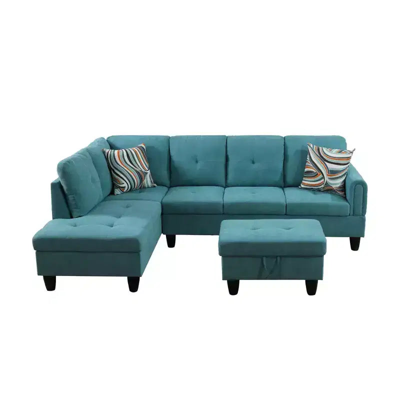 Luxurious Chenille Velvet Sofa with Dual Spring Comfort