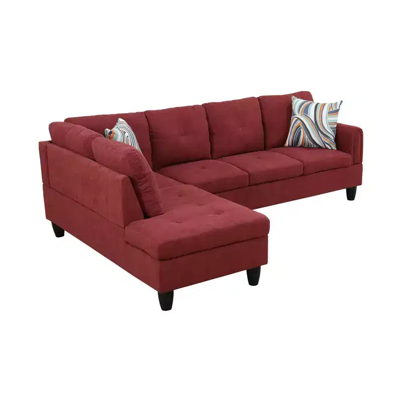 Luxurious Chenille Velvet Sofa with Dual Spring Comfort