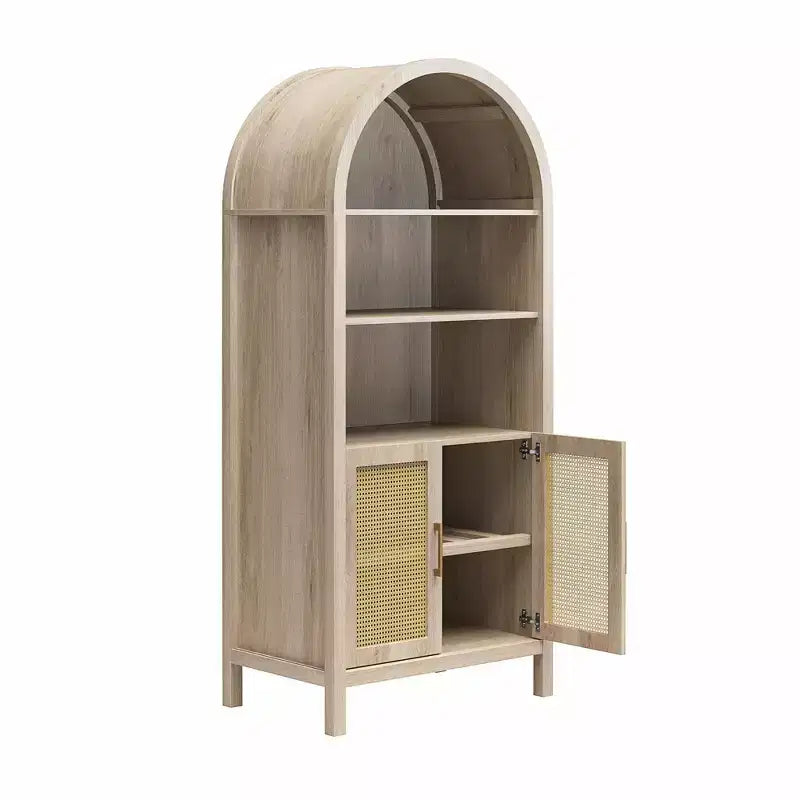 Modern 70" Arched Storage Cabinet With 2 Doors