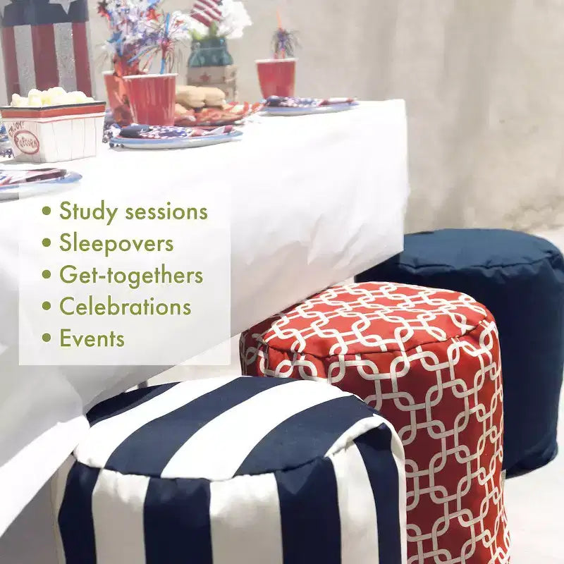 Pouf Ikat Dot