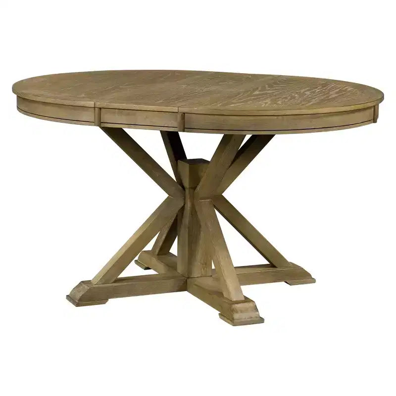 54-Inch Retro Extendable Dining Table with 12-Inch Leaf