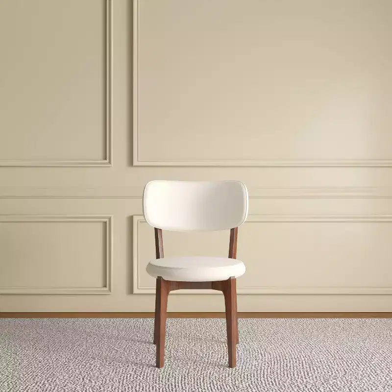 Armless PU Leather Upholstered Dining Chairs for Kitchen & Dining Room