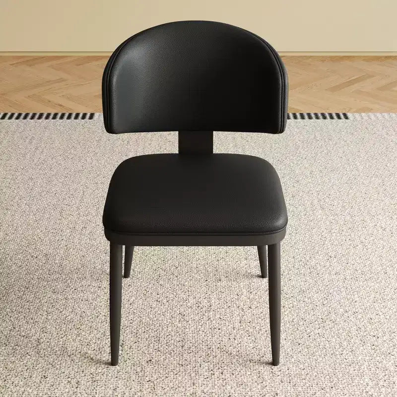 Armless PU Leather Upholstered Dining Chairs for Kitchen & Dining Room