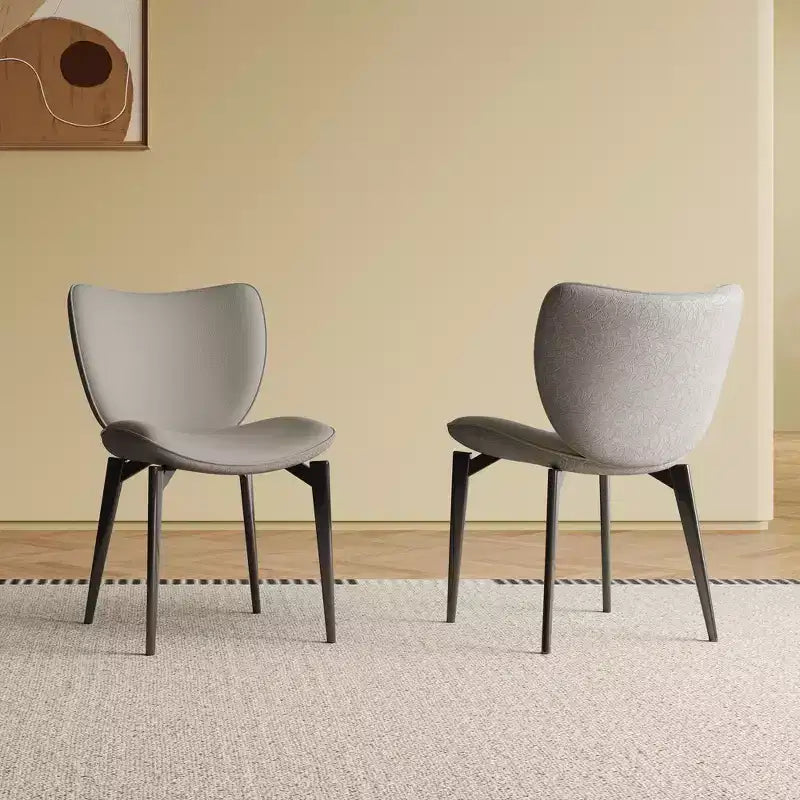 Armless PU Leather Upholstered Dining Chairs for Kitchen & Dining Room