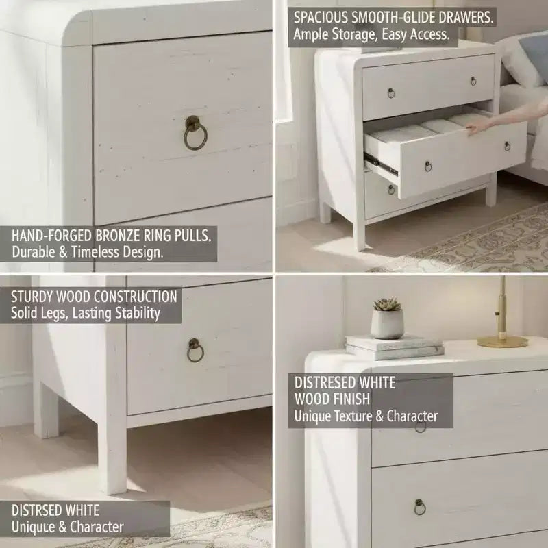 Dresser for Bedroom, Mid-Century Modern Wood Dresser, Storage Organizer Cabinet for Living Room, Hallway, Entryway
