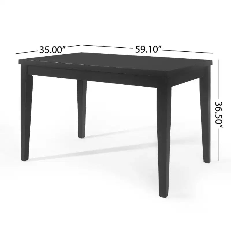 59.1" Vintage Counter Height Dining Table with Wooden Legs, Thick Tabletop for Living Room or Dining Room