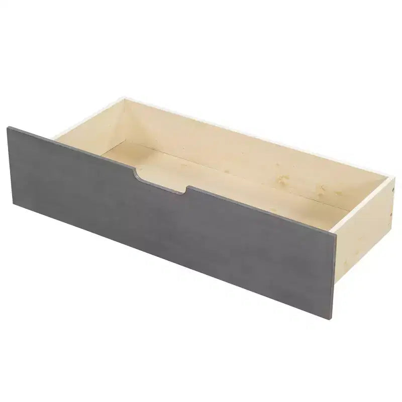 Twin Size Daybed Frame with Storage Drawers, Farmhouse L Shaped Corner Daybed Bed for Bedroom, Grey