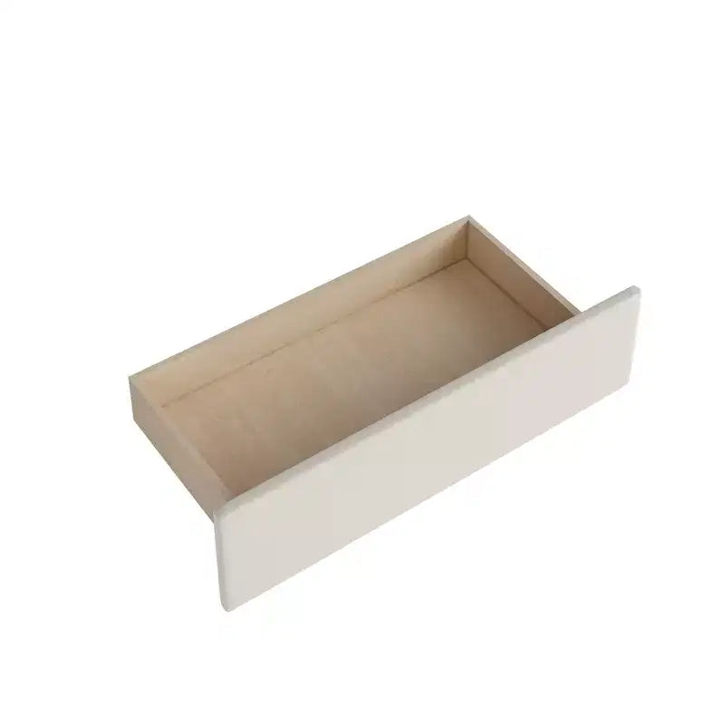 Twin Size L-Shaped Platform Bed with Wrap-Around Storage and Drawers