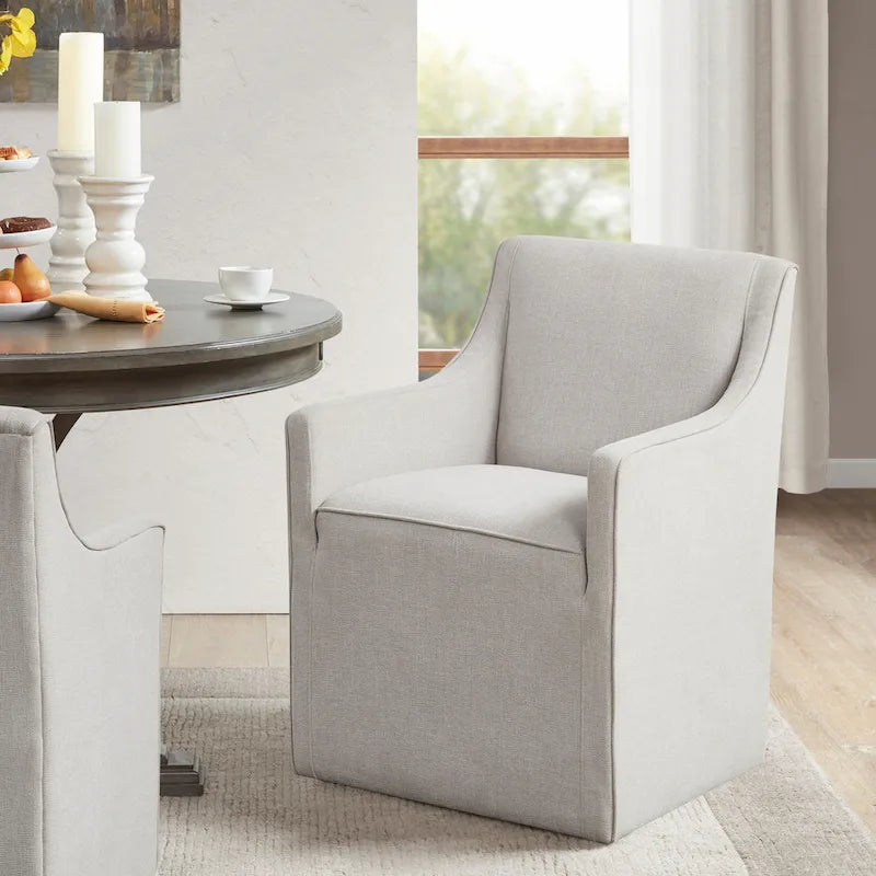Chaise de salle à manger Charlotte avec roulettes