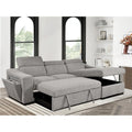 Canapé d'angle convertible Roomfitters 103 avec méridienne de rangement, appuis-tête réglables, canapé-lit en L