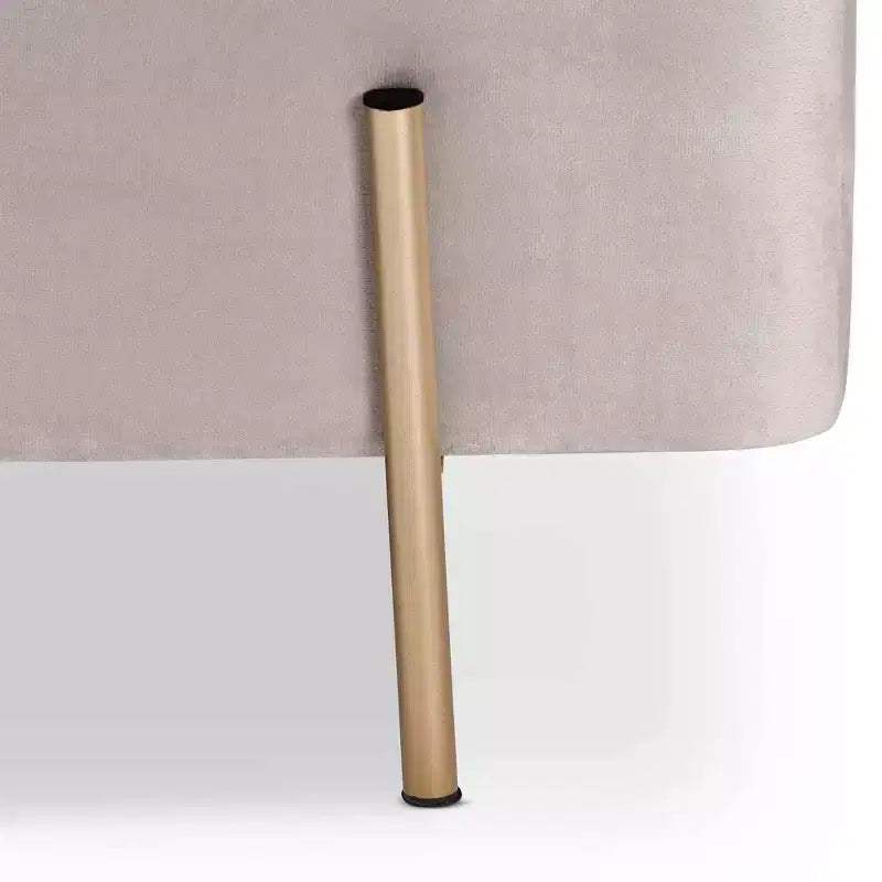 Velvet Metal Storage Bench