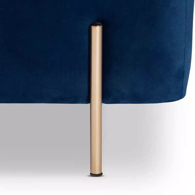 Velvet Metal Storage Bench
