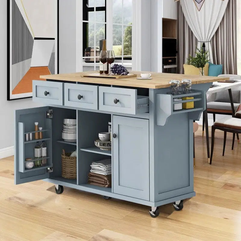 Desserte de cuisine roulante avec rangement