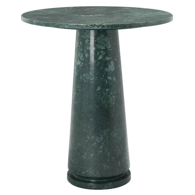 Table d'appoint ronde haute en marbre SAFAVIEH Couture Ghicu - 56 cm L x 53 cm P x 61 cm H - 21Wx21Dx24H